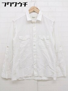 ◇ ◎ EDIFICE エディフィス 長袖 シャツ サイズ46 ホワイト メンズ