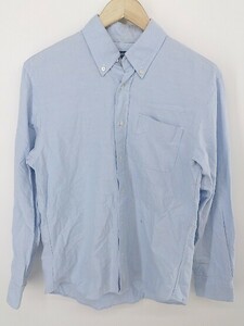 ◇ THE FABRIC ボタンダウン コットン100% 長袖 シャツ サイズM ブルー メンズ P