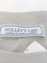 ◇ NOLLEY'S Light ノーリーズ プリント クルーネック 半袖 Tシャツ カットソー サイズL ライトグレー系 メンズ P_画像4
