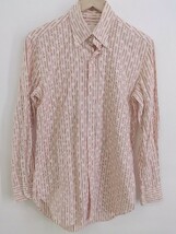 ◇ WHISTLE AND FLUTE 総柄 長袖 シャツ サイズ3 ピンク アイボリー マルチ メンズ P_画像1