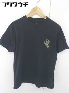 ◇ SANTA CRUZ サンタクルーズ プリント 半袖 Tシャツ カットソー サイズ L ブラック メンズ