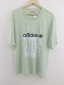 ◇ adidas アディダス プリント 半袖 Tシャツ カットソー サイズ2XO グリーン メンズ P