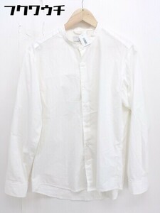 ◇ ◎ 417 EDIFICE フォーワンセブン エディフィス スタンドカラー 長袖 シャツ サイズ XL オフホワイト メンズ