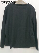 ◇ botto giuseppe 23区 カットオフ ウール 長袖 ニット セーター サイズ 38 ブラック系 レディース_画像3