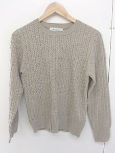 ◇ URBAN RESEARCH アーバンリサーチ 長袖 ニット セーター サイズ F ベージュ レディース