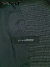 ◇ CLEAR IMPRESSION クリアインプレッション シングル パンツ スーツ 上下 サイズ2 ブラック系 レディース_画像4