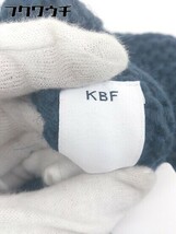 ◇ KBF ケービーエフ URBAN RESEARCH ハイネック 長袖 ニット セーター サイズ ONE ネイビー イエロー レディース_画像4