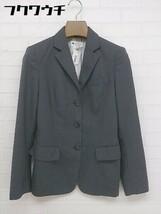 ◇ FACADE GREEN green label relaxing UNITED ARROWS 3B シングル 長袖 ジャケット サイズ36 グレー系 レディース_画像2