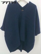 ◇ NATURAL LAUNDRY ナチュラルランドリー 七分袖 ニット セーター サイズ2 ブルー系 レディース_画像1