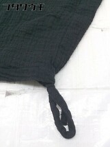 ◇ PATTERN TORSO antiqua リネン混 ウエストゴム ニット ロング フレア スカート サイズ F ブラック レディース_画像7