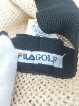 ◇ FILA GOLF フィラ ハット 帽子 ベージュ系 レディース_画像5