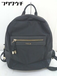 * TOUS rucksack Day Pack black lady's 