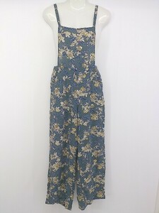 * N. Natural Beauty Basicbotanikaru pattern overall size M dark green series lady's P