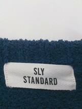 ◇ SLY STANDARD スライ スタンダード 長袖 ニット チュニック サイズ1 ネイビー レディース P_画像4