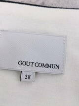 ◇ GOUT COMMUN グーコミューン 長袖 膝丈 ワンピース サイズ38 ブラック レディース_画像4