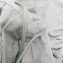 ◇ earthy バックウエストゴム ファスナー 裾絞り カジュアル カーゴパンツ サイズF カーキ メンズ レディース E_画像6