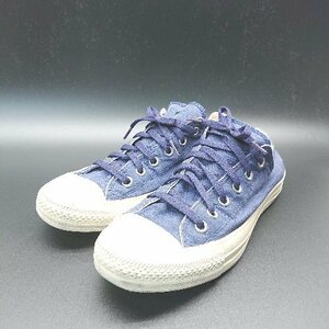 ◇ ALL STAR CONVERSE 1SC381 ラウンドトゥ ミッドカット 紐あり 定番モデル スニーカー サイズ25.5 ブルー メンズ E