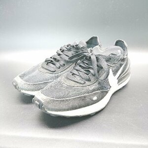 ◇ NIKE ナイキ DC2533-001 メッシュ素材 ブランドロゴ カジュアル スニーカー サイズ23 ブラック レディース メンズ E