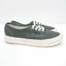 ◇ vanｓ ヴァンズ シンプル カジュアル ローカット 無地 スニーカー サイズ23.0 ブラック メンズレディース E_画像4