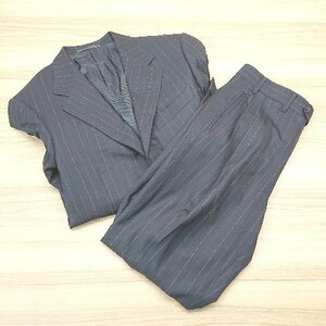 ◇ ermenegildo zegna taglioesclusivo 総裏 ストライプ 秋冬 シングル Ｓ セットアップ 表記なし ネイビー メンズ E