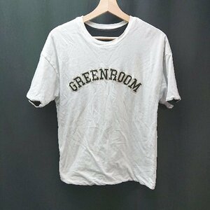 ◇ GREENROOM リバーシブル シンプル カジュアル ブランドロゴ 半袖 Tシャツ 表記なし ブラック/ホワイト メンズ E