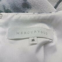 ◇ MERCURYDUO バックファスナー 花柄模様 ストレッチなし 透け感なし ひざ丈 ワンピース サイズM ホワイト レディース E_画像3