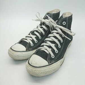 ◇ converse M9160 ハイカット オールスター カジュアル ベーシック スニーカー サイズ24cm ブラック レディース E