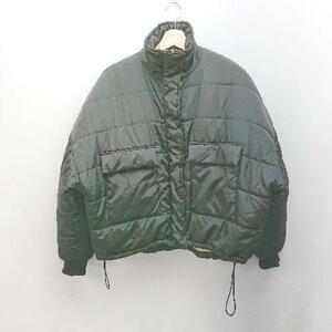 # W.W.Gf-zf- guarantee Lee front button zipper .. lining boa cloth long sleeve down jacket size F black lady's E