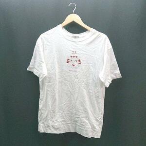 ◇ 23区 ラウンドネック オーバーサイズ シンプル おしゃれ 半袖 Tシャツ サイズ38 ホワイト レディース E