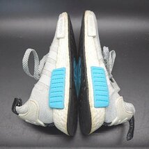 ◇ adidas アディダス S80207 クッション性 紐調節 ブランドロゴ 軽量 スニーカー サイズUS6 グレー レディース E_画像6