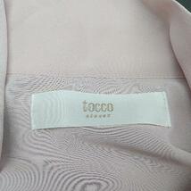 ◇ tocco closet トッコ クローゼット リボン ボタン 薄手 シンプル オシャレ 長袖 シャツ サイズM ピンク レディース E_画像3