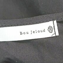 ◇ Bou Jeloud ブージュルード 刺繍 ティアード かわいい おしゃれ 長袖 チュニック サイズ38 ブラック レディース E_画像3