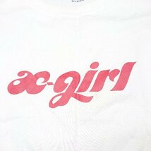 ◇ XGIRL シンプル ロゴプリント カジュアル 半袖 Tシャツ サイズL ホワイト レディース E_画像6