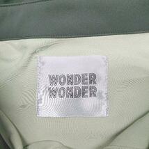 ◇ WONDER WONDER ワンダーワンダー フロントボタン カジュアル 半袖 シャツ サイズM グリーン系 レディース E_画像4