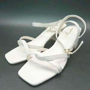 ◇ Festa Festa Square Tou Beautiful Adult Sandal Size M Ivory Ladies E