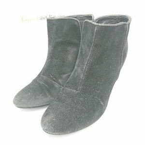 # * green label relaxingpo Inte dotu casual side-gore bootie boots size L black lady's E