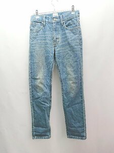 ◇ Lee キッズ 子供服 ジュニア ハイウエスト ベルトループ デニムパンツ サイズ150 ライトブルー系 レディース E