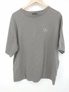 ◇ MARK GONZALES マークゴンザレス シンプル ロゴ プリント 半袖 Tシャツ カットソー サイズL グレー系 メンズ P