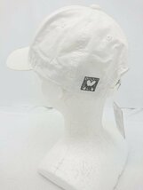 ◇ ◎ ●未使用● KEITH HARING ロゴ ワンポイント ストラップバック キャップ 帽子 ホワイト系 サイズ57.5cm レディース P_画像2
