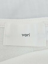 ◇ yori ヨリ ペプラム シンプル 半袖 カットソー サイズF オフホワイト レディース P_画像3