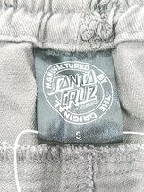 ◇ SANTA CRUZ サンタクルーズ ロゴ 総柄 ウエストゴム パンツ サイズS チャコールグレー系 ブラック メンズ P_画像3