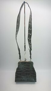 * SVECshu Beck crocodile bulrush . adult beautiful . shoulder bag black lady's E