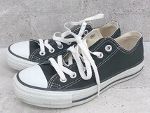 ◇ CONVERSE コンバース CANVAS ALL STAR OX M9166 スニーカー シューズ 23.5cm ブラック メンズ_画像1