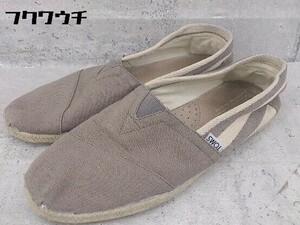 ◇ TOMS トムス エスパドリーユ シューズ 27 ブラウン # 1002799346672