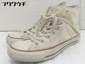 ◇ CONVERSE コンバース M9162 CANVAS ALL STAR HI スニーカー シューズ サイズ25.0cm アイボリー メンズ