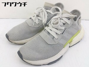 ◇ adidas アディダス POD-S3.1 B37363 スニーカー シューズ サイズ26.0cm グレー イエロー系 メンズ