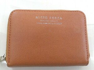 ◇ Misto Forza ミストフォルツァ コイン カードケース ブラウン系 メンズ