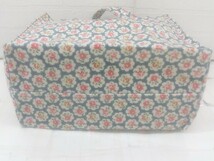 ◇ Cath Kidston キャスキッドソン 花柄 ハンド トート バッグ ネイビー マルチ レディース メンズ P_画像4