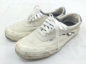 ◇ VANS ヴァンズ エラ スニーカー シューズ サイズ 26.5cm オフホワイト系 ブラック メンズ P