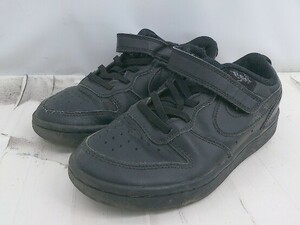 ◇ NIKE BQ5451-001 COURT BOROUGH LOW 2 PSV キッズ スニーカー シューズ サイズ20ｃｍ ブラック レディース メンズ E